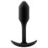 b-vibe Snug Plug 1 - plug anale con peso interno (55g) - nero