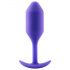 b-vibe Snug Plug 2 - plug anale con doppia sfera (114g) - viola