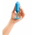 Dildo Anale Premium per Esperti con Doppio Peso Interno Snug Plug 3 (180g) - Blu 