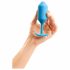 Dildo Anale Premium per Esperti con Doppio Peso Interno Snug Plug 3 (180g) - Blu 