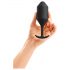 b-Vibe Snug Plug 4 - Dildo anale a doppia sfera (257g) - nero