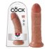 Dildo King Cock 8 Latino (20 cm) - Naturale Scuro 