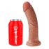 Dildo King Cock 8 Latino (20 cm) - Naturale Scuro 