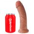 King Cock 8 Dildo (20 cm) - Naturale Scuro