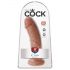 King Cock 8 Dildo (20 cm) - Naturale Scuro