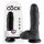 King Cock 8 dildo con testicoli (20 cm) - nero