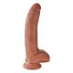 King Cock 9 dildo con testicoli (23 cm) - marrone