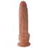 King Cock 9 dildo con testicoli (23 cm) - marrone