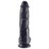 King Cock 10 dildo con testicoli (25 cm) - nero