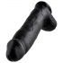 King Cock 12" dildo con testicoli (30 cm) - nero