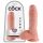 King Cock 8 dildo con testicoli (20 cm) - naturale