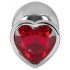 You2Toys - Diamond - Plug anale in alluminio da 85g (argento-rosso)