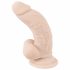 Dildo Realistico con Ventosa - Nature Skin, in TPE Flessibile - Colore Naturale (Piccolo) 