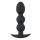 Dildo Anale Black Velvet con Sfere Stimolanti - 145g di Peso, Resistente all'Acqua (Nero) 