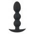 Dildo Anale Black Velvet con Sfere Stimolanti - 145g di Peso, Resistente all'Acqua (Nero) 