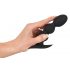 Dildo Anale Black Velvet con Sfere Stimolanti - 145g di Peso, Resistente all'Acqua (Nero) 