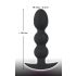 Dildo Anale Black Velvet con Sfere Stimolanti - 145g di Peso, Resistente all'Acqua (Nero) 