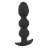 Dildo Anale Black Velvet con Sfere Stimolanti - 145g di Peso, Resistente all'Acqua (Nero) 