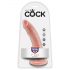 Dildo King Cock Realistico 7 pollici (18 cm) - colore naturale 