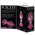 Icicles No. 79 - dildo anale in vetro a forma conica (rosa)