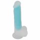 Dildo Luminoso con Ventosa You2Toys - Prodotto Fluorescente nella Oscurità con Testicoli (blu) 