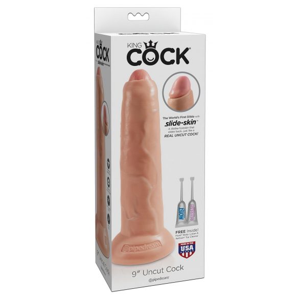 King Cock 9 - dildo realistico (23 cm) - naturale