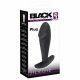 Dildo Anale Universale "Black Velvet" Con Grande Glande (Nero) 