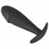 Dildo Anale Universale "Black Velvet" Con Grande Glande (Nero) 