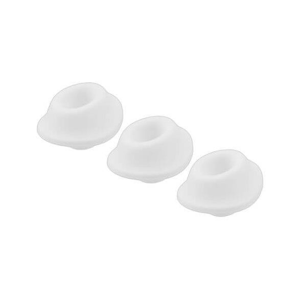 Set di campanelle di ricambio in silicone bianco taglia S per Womanizer Premium e Classic (confezione da 3) 