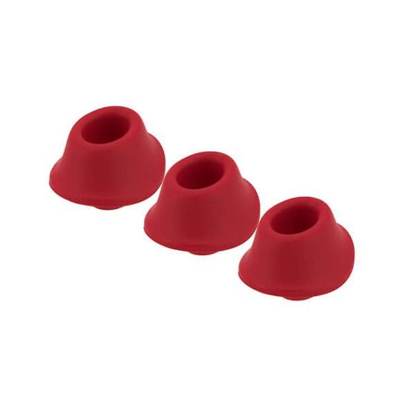 Set di Campanelle di Ricambio M per Womanizer Premium - Rosso (3 pezzi) 