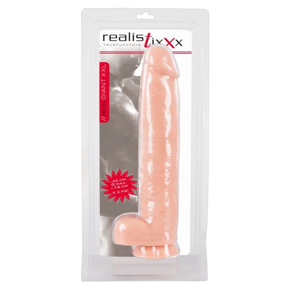 Dildo Gigante Realistico 3XL - Realistixxx (42cm) - Colore Naturale 