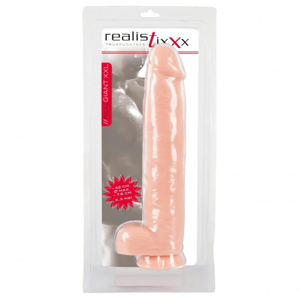 Dildo Gigante Realistico 3XL - Realistixxx (42cm) - Colore Naturale 