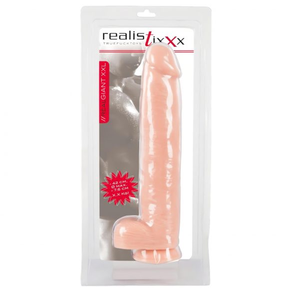 realistixxx Giant 3XL - dildo realistico (42 cm) - naturale