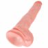 Re gigante dildo King Cock con testicoli (35cm) - color carne 