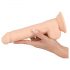 Dildo Realistico Silexd con Ventosa - 24 cm (Colore Naturale) 