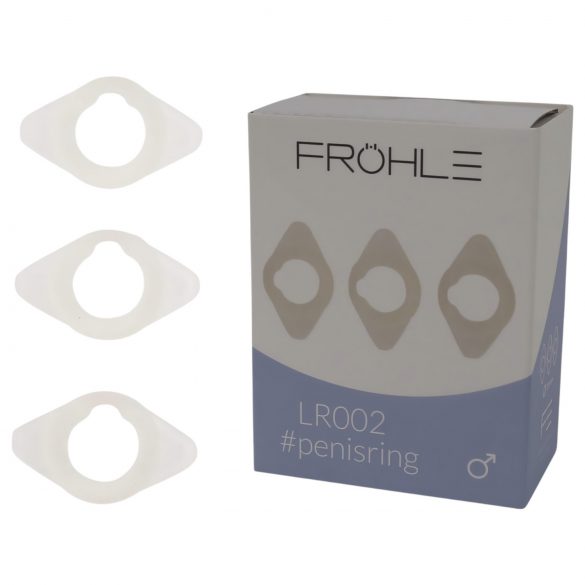 Fröhle LR002 (2,1cm) - Set medici anelli per pene (3 pezzi)