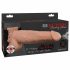 Fetish Strap-On 9 - dildo cavo con cinturino, spruzzante (naturale)