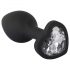 You2Toys Butt Plug - plug anale con pietra bianca (nero)