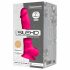 Dildo Silexd 7 Modellabile con Ventosa e Testicoli - 17,5cm (Rosa) 