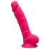 Dildo Silexd 7 Modellabile con Ventosa e Testicoli - 17,5cm (Rosa) 