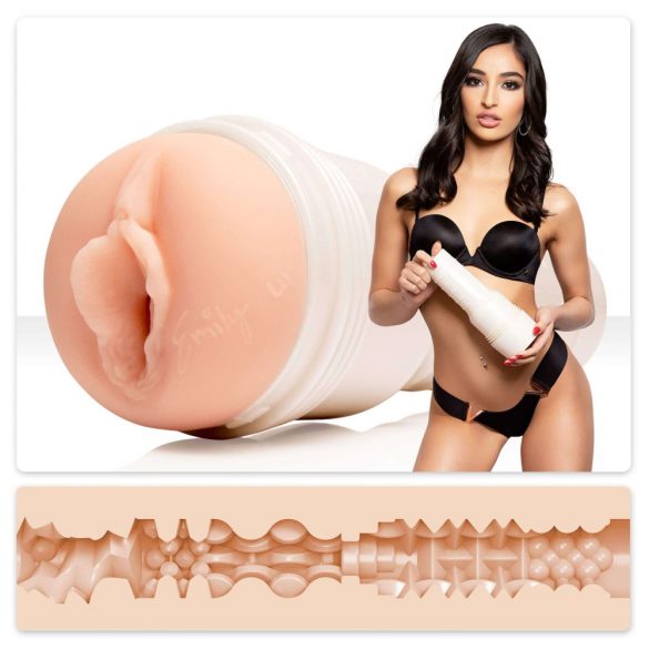 Fleshlight Emily Willis Squirt - figa finta realistica (naturale) 