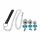 You2Toys - Set di Butt Plug - set di plug anale con guinzaglio (argento)