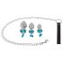 You2Toys - Set di Butt Plug - set di plug anale con guinzaglio (argento)