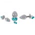 You2Toys - Set Tappi Anali - set di plug anali con guinzaglio (argento)