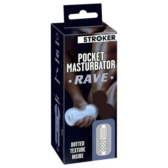 STROKER Rave - masturbatore trasparente a forma di glutei