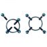 Bad Kitty - Gioielli per capezzoli twist (cerchio) - blu