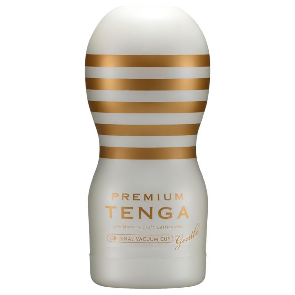 TENGA Premium Gentle - masturbatore usa e getta (bianco)