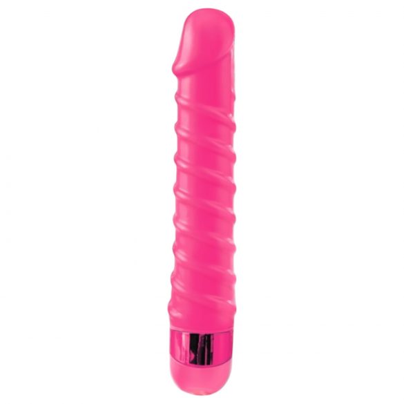 /Classix Candy Twirl - vibratore fallico a spirale (rosa)