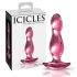 Dildo Anale Icicles No. 73 in Vetro con Forma Penis (Rosa) 