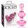 Dildo Anale in Vetro Icicles No. 75 con Cuore - Rosa 